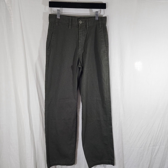 Obey Houndstooth Green And Black Men's Pants - Picture 1 of 9